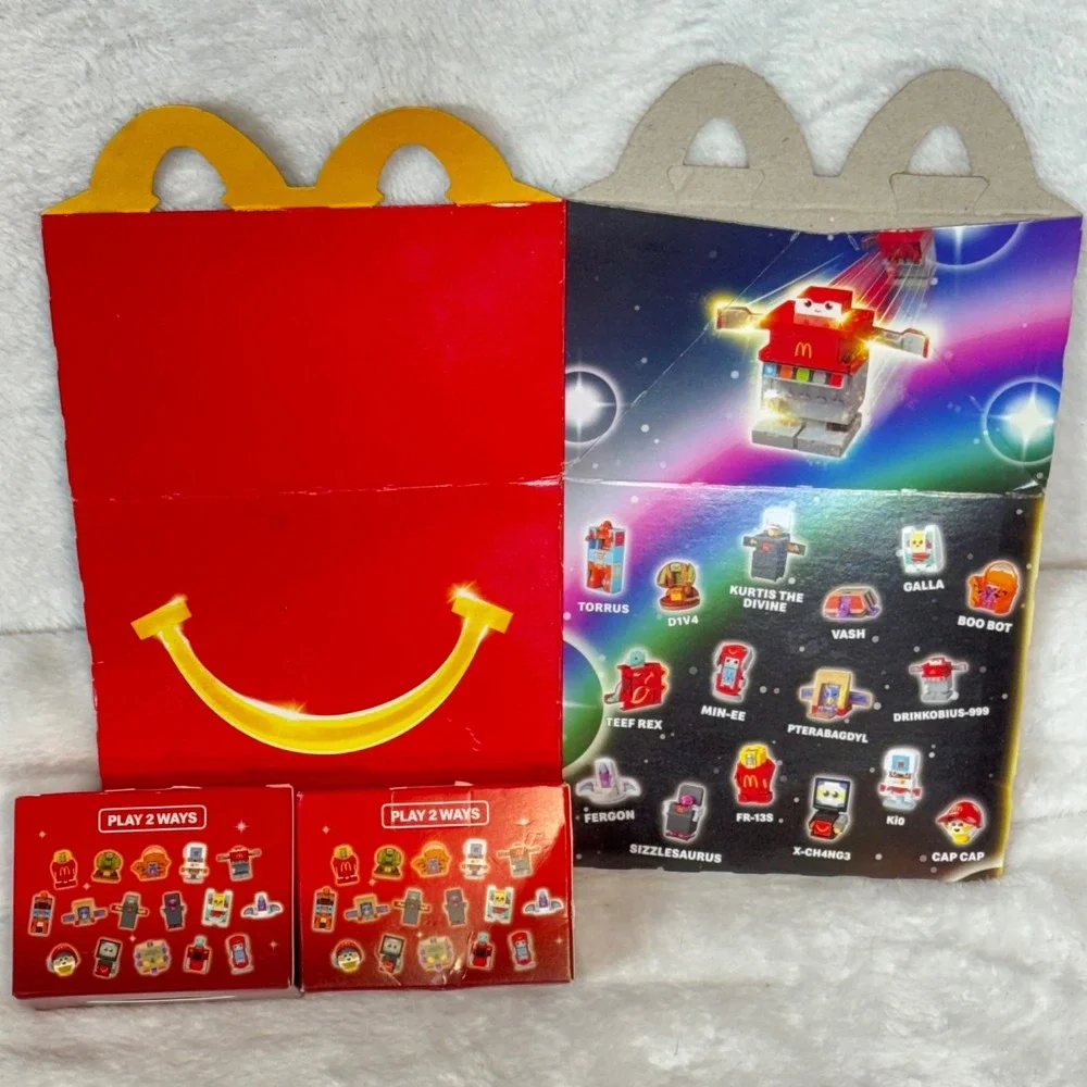 McDonalds Changeables Toy Set Happy Meal Box Transforming Toys GALA - D1V4